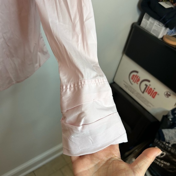 Per Se Baby Pink Classic Stretch Button Down Shirt - Picture 3 of 4